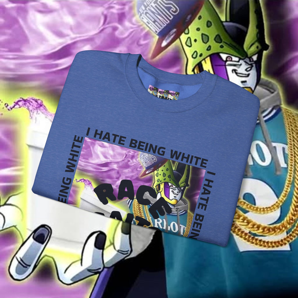I HATE BEING WHITE - RACE TRAITOR Crewneck Sweatshirt Unisex