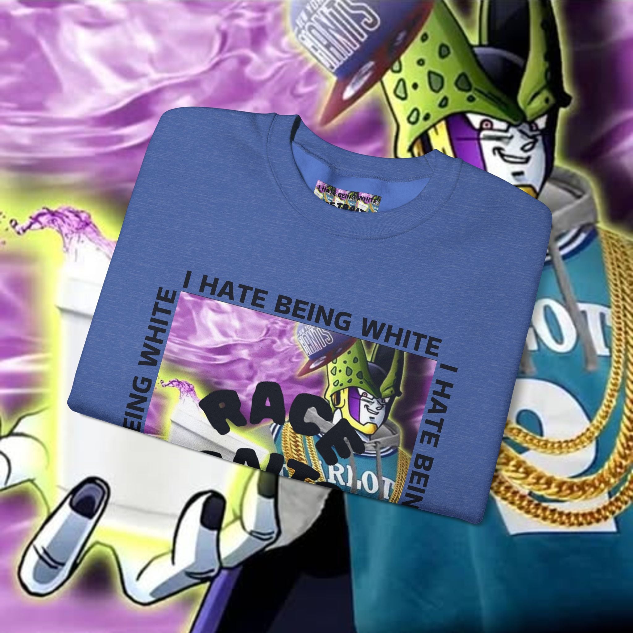 I HATE BEING WHITE - RACE TRAITOR Crewneck Sweatshirt Unisex