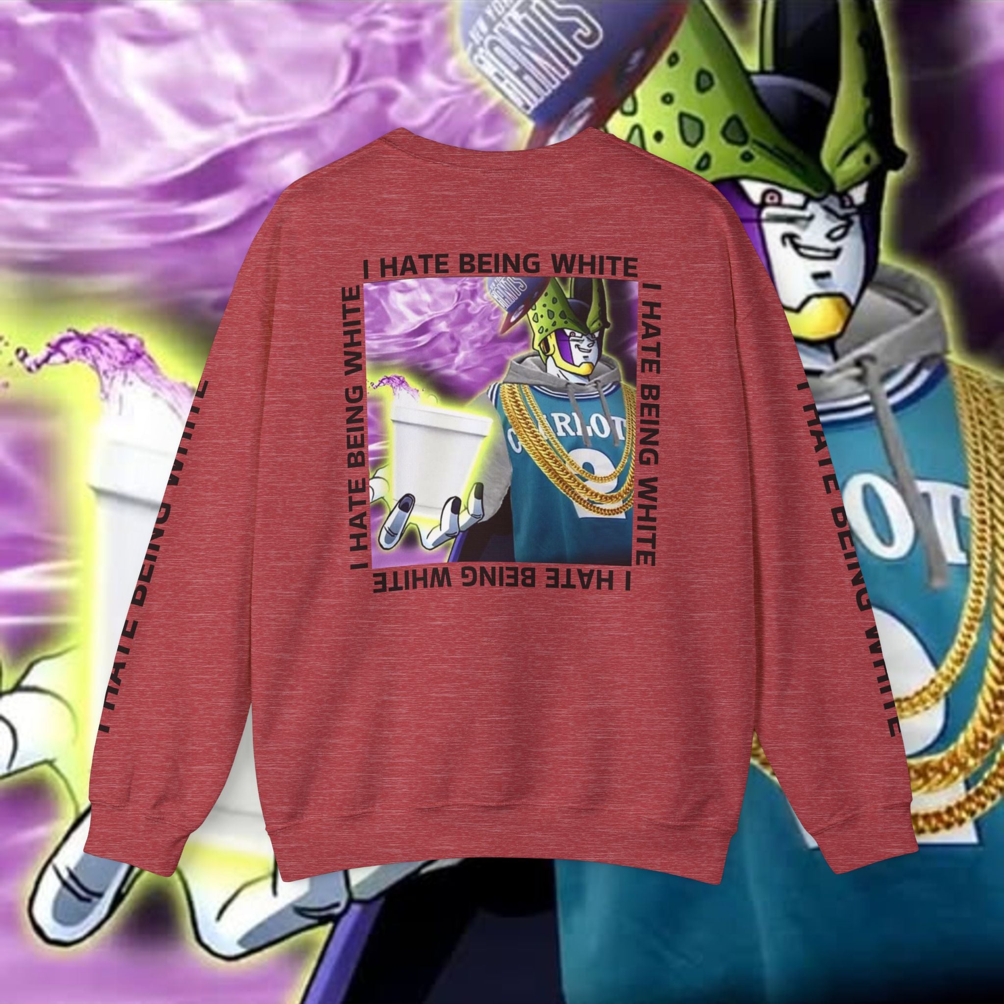 I HATE BEING WHITE - RACE TRAITOR Crewneck Sweatshirt Unisex