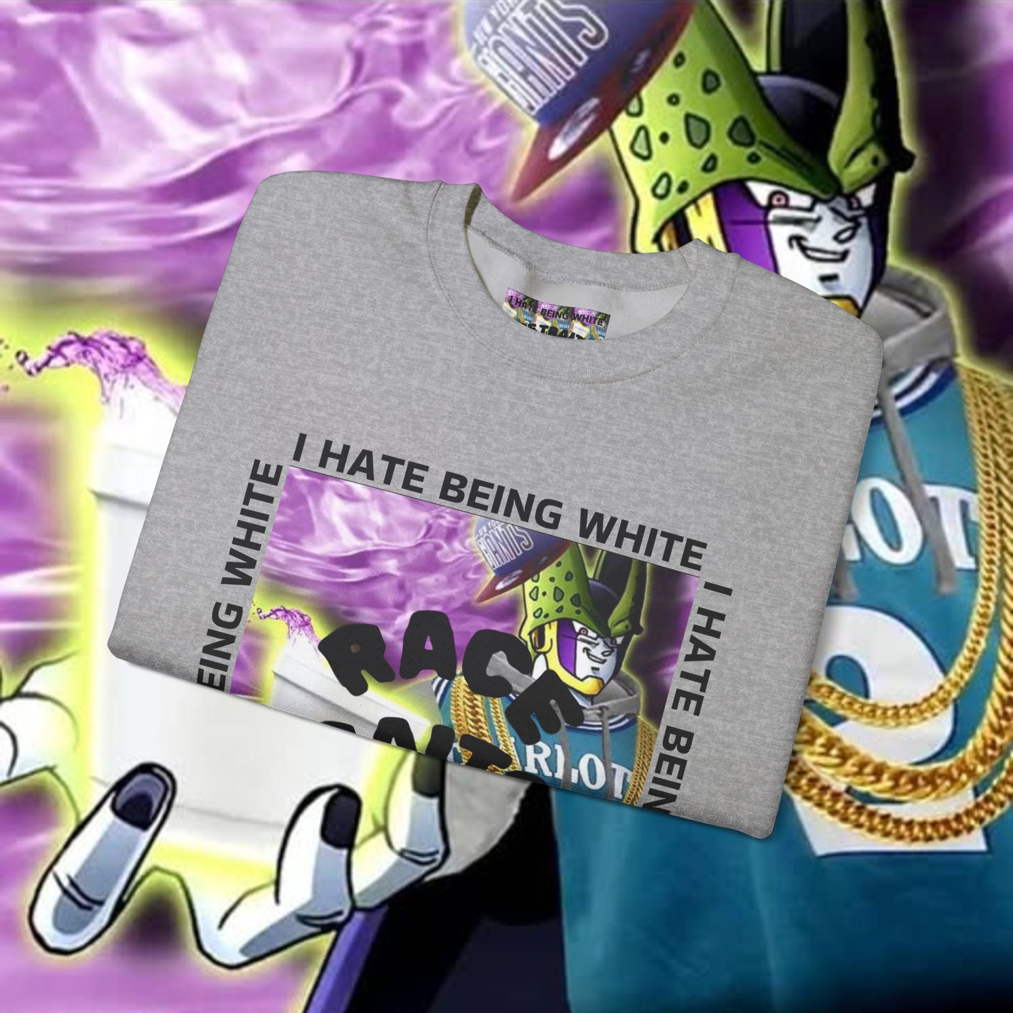 I HATE BEING WHITE - RACE TRAITOR Crewneck Sweatshirt Unisex