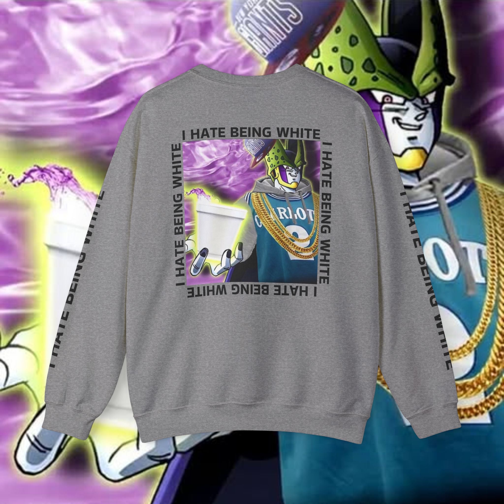 I HATE BEING WHITE - RACE TRAITOR Crewneck Sweatshirt Unisex