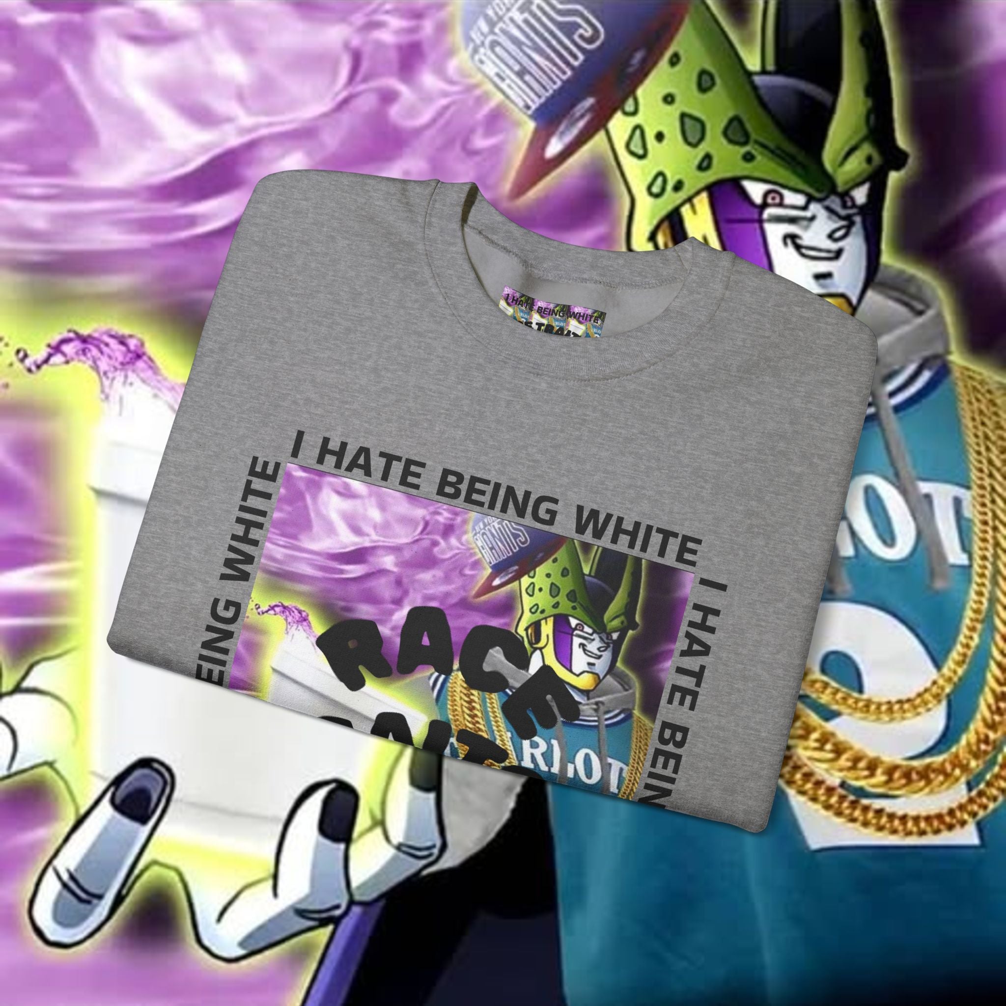 I HATE BEING WHITE - RACE TRAITOR Crewneck Sweatshirt Unisex