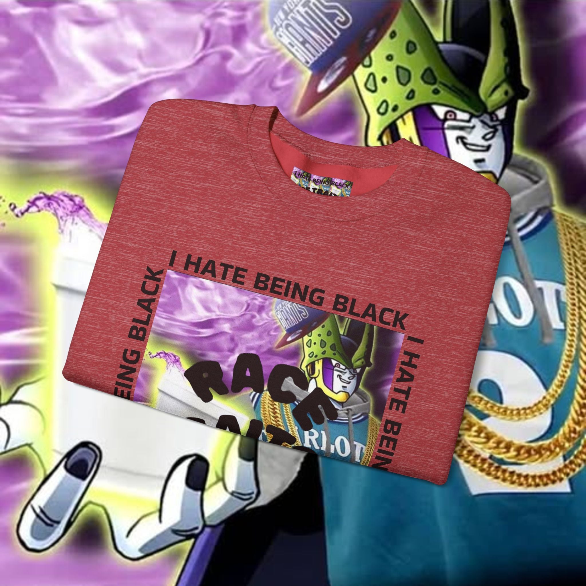 I HATE BEING BLACK - RACE TRAITOR Crewneck Sweatshirt Unisex